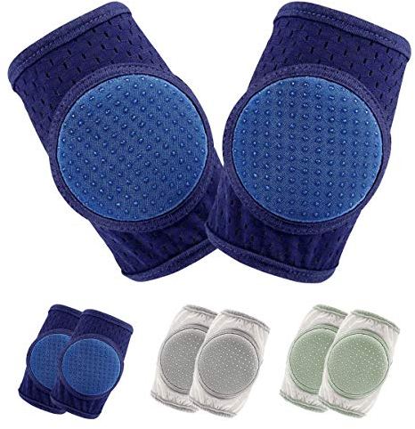 One enjoy Baby Krabbel Knieschoner, Knieschoner Baby, Knieschoner Baby Stulpen Anti-rutsch verstellbarer Protektor für Kleinkinder, 3 Paare
