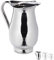 Jarra Relaxdays de acero inoxidable, 2 litros, apta para lavavajillas, abierta, olla para servir leche, agua, té, café, salsas, plata, hecha de acero aleado