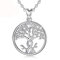GYXYZB 925 Sterling Silver Tree Of Life Necklace Solid Silver Twisted Rowan Tree Charm With Silver Chain Or Pendant Only with 20 inch chain