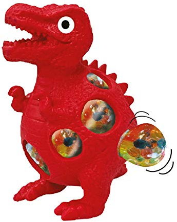 Squidgeemals - Dinosaurier von Deluxebase. Super dehnbares und matschiges Dinosaurier Spielzeug mit Gelperlen. Tolles Quetschspielzeug für Erwachsene und Kinder