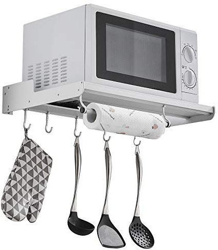 Microwave Oven Rack Regal FüR Mikrowelle, Ofen/Wandhalterung Für KüChe Mikrowelle Backofen Wandhalterungen Universal Regal Mikrowellenhalterung