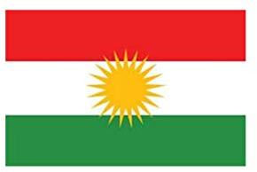 Stormflag Kurdistan Flag 3x5ft Kurdish Flag 90cmx150cm Polyester pongee 90g with Eyelets and Double Stitched