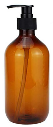 Distributeur Flacons de Distributeur de Bouteilles Pompe Vide Bouteille en Plastique pour Lotion Gel Douche Savon pour Les Mains Détergent Vert et Brun (Brun,500ml)
