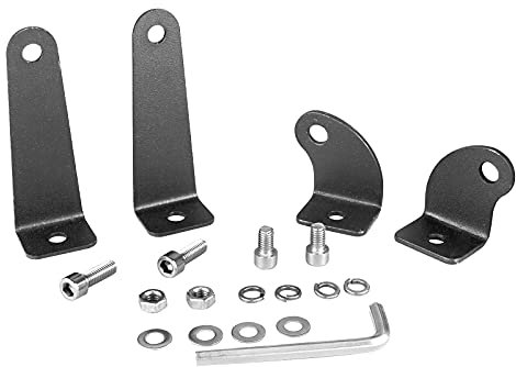 RIGIDON 4 Pcs Side Mounting Bracket For Single Row Led Light Bar, 2 Sizes, Adjustable Mounting Bracket for Off road 4X4 ATV UTE Truck Car 4WD Driving Lamps Fog Lights