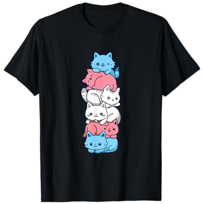 Transgender Stolz Katze LGBT Trans Flagge Nette Katzen T-Shirt