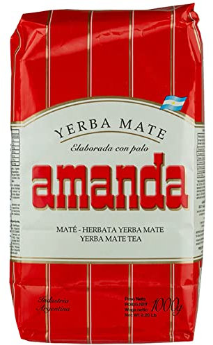 Amanda Yerba Mate Tee Tradicional 1kg | Mate Tee aus Argentinien | Detox und Energie Getränk