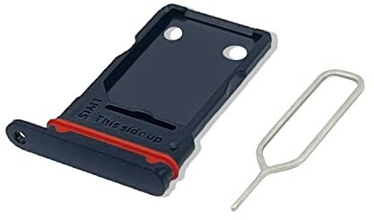 Eonpam Original DUAL SIM Card Slot Tray Holder Replacement for (Oneplus 8) Incl SIM Pin (Black)