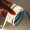 HEGEHE Tira de LED COB de 12V con Interruptor Alimentación, Luz Flexible de 320 LED/m, Cinta Autoadhesiva Luz para la decoración del Retroiluminación de TV del Armario (1m, Blanco Natural)