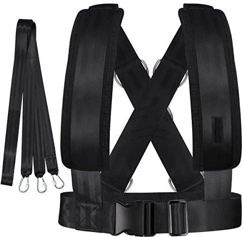 BESPORTBLE Schlittengeschirr Zum Ziehen Von Fitness Schlittengeschirr Zum Eisangeln Eisschlittengeschirr Geschirr Zum Ziehen Von Schlitten XL Schlittenzuggeschirr Trainer Perlmutt