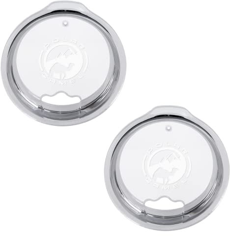 Polar Camel Replacement Lid (2 Pack) for 10, 15, 16, 20 oz. Polar Camel Tumblers and 20 oz. Pilsners and Yeti 20 oz tumbler replacement lid | Comes With Hole for Straw and Rubber Seal. (2 Pack)