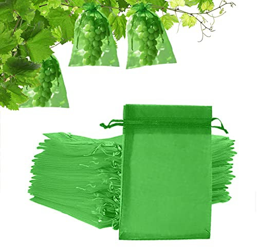 Traubenschutzbeutel 20x30cm, 60 Stücke Trauben Schutzbeutel, Frucht-Schutzbeutel, Garten Netzbeutel Obst Schutzbeutel für Garten Zum Verhindern Wespen Fruchtfliegen Insekt Vögel