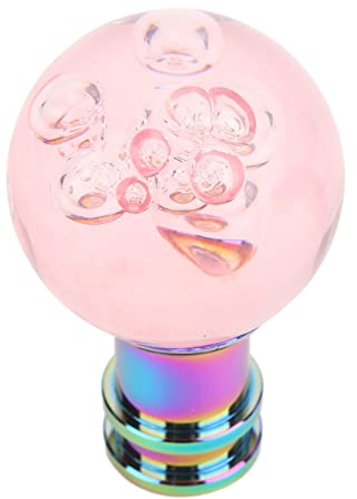 Schaltknauf für Auto, Universal Schaltknauf, Acryl-Schalthebelgriff, Schaltknauf, Ersatzteil für Auto mit (Rosa)