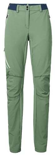 VAUDE Damen Wanderhose Women's Scopi Pants II, Willow Green Uni, 42 | Atmungsaktiv & wetterfest ideal für Wanderungen & Bergtouren – schwarz – Gr. 44-Short