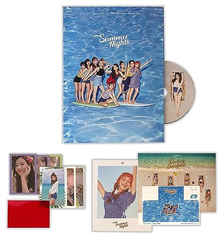 TWICE - 2ND SPECIAL ALBUM [SUMMER NIGHTS] (A Ver.) CD-R + Photobook + Lyrics Poster + Polaroid PostCard + DIY Paper PostCard + PhotoCard + 2 Pin Button Badges