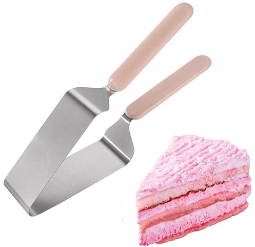 monTTese Cortador de tartas y separador Triangular de pasteles, dispositivo de acero inoxidable ajustable, para pasteles, repostería, Rebanador Triangular de acero inoxidable para Tartas