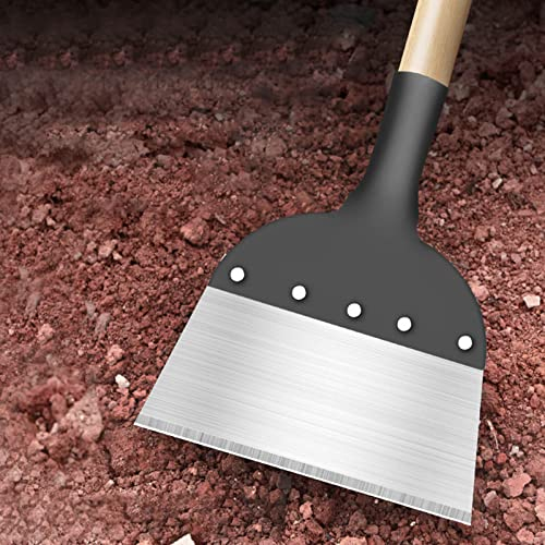 Gartenspatenschaufel, Outdoor-Gartenreinigungsschaufel aus Stahl, multifunktionales tragbares, Robustes Gartengerät for Graben, Rasenkantenschneiden und Unkrautbeseitigen /45 (Color : Medium)