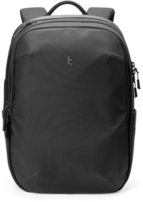 tomtoc 17,3 Zoll Laptop Rucksack, 30 Liter Herren Rucksäcke Reiserucksack Backpack für Arbeit, Business Travel, Geschäftsreise, Schwarz