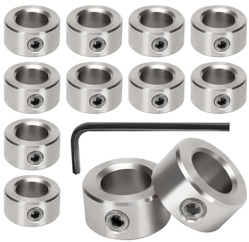 12pcs Jauge de Profondeur pour Forets 10mm Foret Profondeur Butée T10 Anneau Positionneur pour un Assemblage Précis à l'aide de Chevilles Imprimantes 3D CNC(10mm)