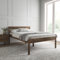 Hansales Seniorenbett 140x200 cm Anu Eiche Holzbett mit Kopfteil, Bettgestell ohne Lattenrost, Doppelbett aus massivem FSC® Birkenholz, Bettrahmen belastbar bis 350kg mit Öl beschichtet