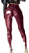 Mstaad Lack-Leggings aus Kunstleder für Damen, hohe Taille, Po, Lifting, Lack, Kunstleder, Latex, glänzende Hose, Konzert-Outfits, Mauve Wein, M