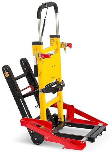 Carro eléctrico para Subir escaleras, con Peso de 165 kg, la Silla de Ruedas se Puede acoplar para Subir y Bajar escaleras