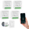 4PC Interruptor de Luz Inteligente WIFI, Interruptore Inteligente Alexa, Smart Switch,Interruptori Inteligente Compatible con Alexa,Tuya y Smart Life,Interruptori WIFI, Interruptor Alexa