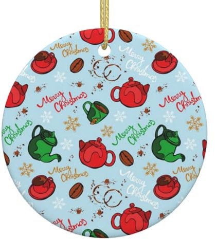 Weihnachtsgeschirr, Keramik-Hängeornament, Weihnachtsbaum, Keramik, hängende Anhänger, Zuhause, Urlaub, dekorative Anhänger