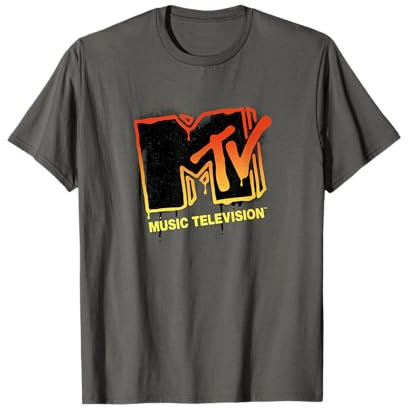 MTV Spray Paint Drip MTV Logo T-Shirt