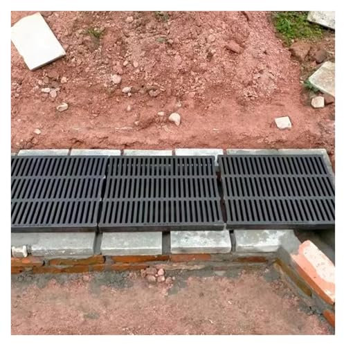 Ablaufgitter Abflussgitter 2 2,5 3 4 Cm Dick Außenbereich Abdeckung Des Abflusses, Langlebig Schwer Belastbar Kanalisationsgitter/ Schwarzer Grabenkanal Gitterrost Drainage Gitterrost, Garten/ Auffahr