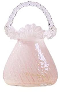 CUTPOIY Exquisito jarrón para bolso de mano, decoración de balcón, decoraciones de restaurante de alta gama, jarrón de casa modelo, rosa, altura: 21 cm/24 cm/27,5 cm, cristal