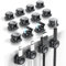 16 Pack Cable Organizer Holder Clips, 2025 Upgraded Magnetic Desk Cable Clips Management, Wire Holder Organiser for Nightstand, Kitchen Appliances, Office Supplies, Phone Cable, Wall, Car - Black(7mm)