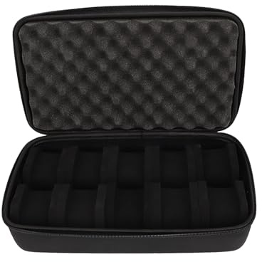 Caja de almacenamiento de 10 ranuras para relojes, joyas, caja de almacenamiento, organizador de gadgets para uso diario