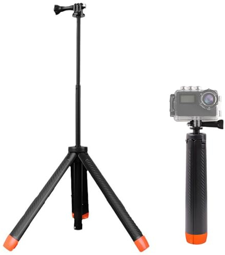 Palo Selfie Trípode De Agarre De Mano,57CM Trípode Selfie Buceo para Cámaras De Acción,Monopié Selfie Extensible Y Resistente Al Agua,para Gopro Cámaras,Kiuiom