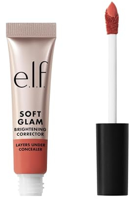 e.l.f. Soft Glam Brightening Corrector, mindert Augenringe und Verfärbungen, spendet Feuchtigkeit und sorgt für ein natürliches Finish, vegan und tierversuchsfrei, Dark Pink