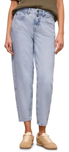 Street One Studio Damen High Waist Barrel Leg Jeans im Loose Fit 3818058