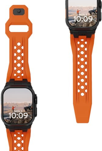 URBAN ARMOR GEAR Monarch Armband Apple Watch | Kompatibel mit Apple Watch Größen: 42mm / 44mm / 45mm / 46mm / 49mm | Perfekt für Outdoor-Aktivitäten | Edelstahl-Verschluss