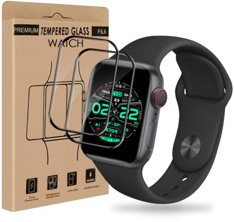 Cable Leader 2 Stück für Panzerglas für Apple Watch 7/8/9 41mm Schutzfolie | HD-Klar Kristallklar 100% Touchgenauigkeit Kratzfest Sturzresistent Bruchsicherheit