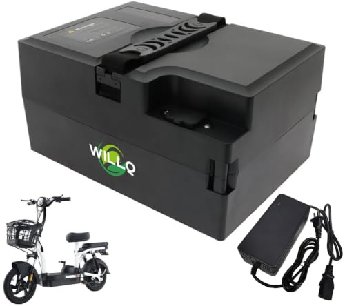 WILLQ 60V 72V 18AH 20AH 22.5AH 25AH Ebike Battery 48V 12AH 15AH 22AH 24AH 28AH Lithium Battery with Charger and BMS for Electric Bicycle Motor Kit,48V15AH