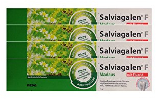 4x Salviagalen F Madaus Zahncreme 75ml PZN 11548356 Zahnpasta