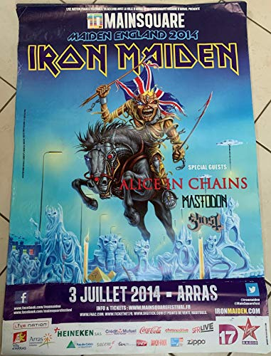 AFFICHE / Iron Maiden Poster 2014 Tour 100 x 70 cm Unframed Wall Art Poster for Living Room