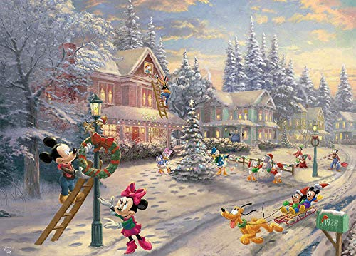 Ceaco Thomas Kinkade Mickey’S Victorian Christmas Puzzle - 1000 Piece