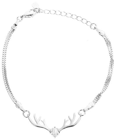 Amosfun Valentinstag Armband Für Damen Stilvolle Handdekoration Modisches Schmuckstück Weiß Leicht Und Angenehm Der Haut