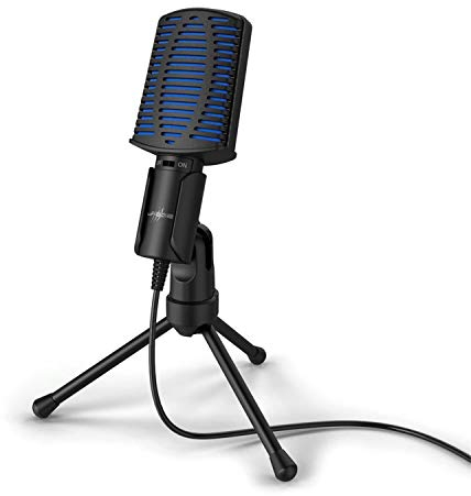 uRage HD-Mikrofon “Stream 100” schwarz, Streaming, Gaming, Dual-Screen-Popfilter, verstellbares Stativ