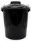 CABLEPELADO Cubo de Basura con tapa, Cubo basura Industrial, Cubo basura Plástico con asas metálicas, Contenedor residuos, 78 cm alto x 48.5 cm Diámetro superior, Capacidad 100 Litros, Negro