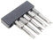 5pcs Magnetic U-shaped Tips Electric Screwdriver Bit 50mm 1/4 Inch Hex Handle Steel Bits