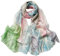 FAIRYGATE Tuch Damen Georgette Blumenmuster Leicht Halstuch Frauen Langschal Elegante Floral Schal Chiffon Stola für Sommer Frühling Ganzjährig 39007