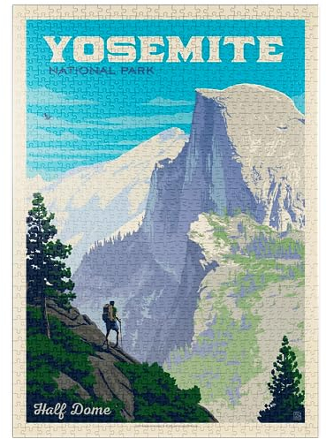 MyPuzzle Yosemite National Park: Half Dome Vista - Premium 1000 Teile Puzzle - MyPuzzle Sonderkollektion von Anderson Design Group