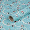 VWPEYY Geschenkpapier Pinguine, Hellblau, Weihnachtspapier, 10m x 70cm