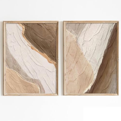 Abstrakte Textur, Leinwand, Braun, Beige und Weiß, Wandkunst, neutrales strukturiertes Gemälde, braun, strukturierte Wandkunst, beige, abstraktes Kunstwerk, weiß, strukturiertes Gemälde,