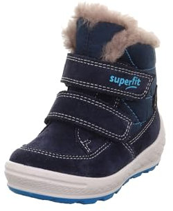 Superfit Jungen GROOVY warm gefütterte Gore-Tex Stiefel, BLAU/TÜRKIS 8000
